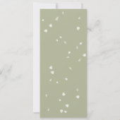 フローラホワイトブロッサム金ゴールド結婚スクリプト 招待状 (裏面)