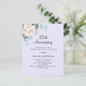 フローラホワイトラベンダー25結婚式招待状 (スタンド正面)