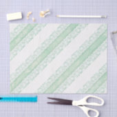 フローラホワイトレース結婚グリーンのギフトティッシュ 薄葉紙 (クラフト)