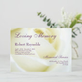 フローラホワイトローズの葬儀または追悼式 案内状 (スタンド正面)