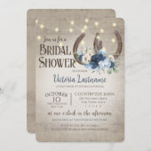 フローラホースシューズ&ライツバ素朴ンウッド 招待状 (正面/裏面)