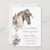 フローラホースランチ結婚式招待状 招待状 (正面)