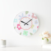 フローラホームデコール ラージ壁時計 (ホーム)