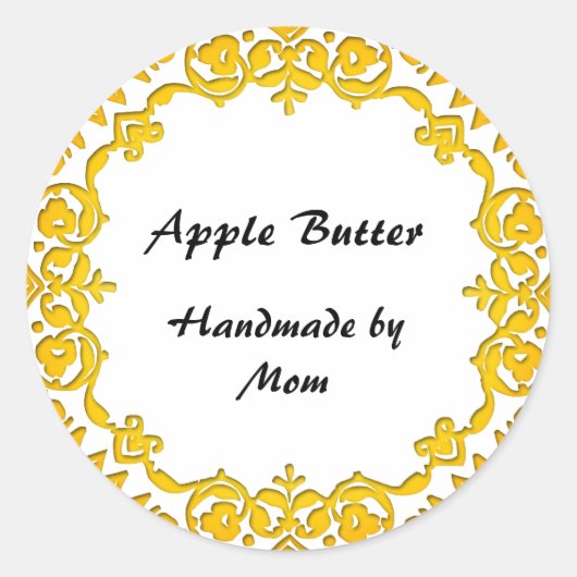 フローラホームビジネス缶詰せっけんラベル黄色 ラウンドシール (正面)