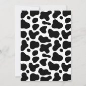 フローラホーリーカウウェスタン女性のカーボーイブライダルシャワー 招待状 (裏面)