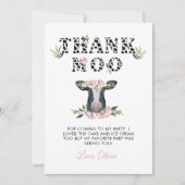 フローラホー感謝していモー誕生日 サンキューカード (正面)