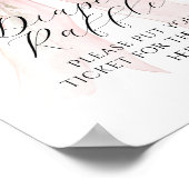 フローラボウエレガントフラワーガール赤ちゃんシャワーおむつ ポスター (角)