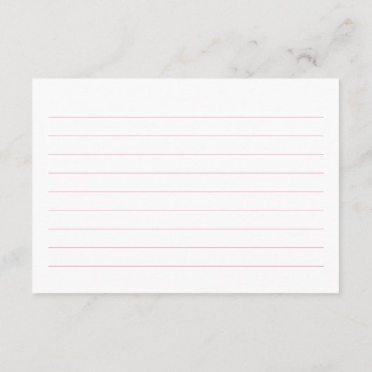 フローラボウガールベビーシャワー家族の伝統 エンクロージャーカード (裏面)