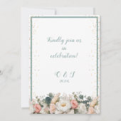 フローラボウデイトカードを保存 招待状 (裏面)