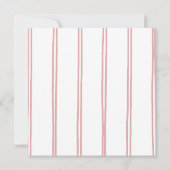 フローラボウピンク赤ちゃんシャワー 招待状 (裏面)