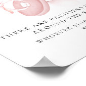 フローラボウベビーシャワーおしゃぶり狩りゲームサイン ポスター (角)