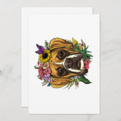 フローラボクサードッグ植物花ペットボクサー シーズンカード (正面/裏面)