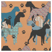 フローラボクサープリント ファブリック (クローズアップ)