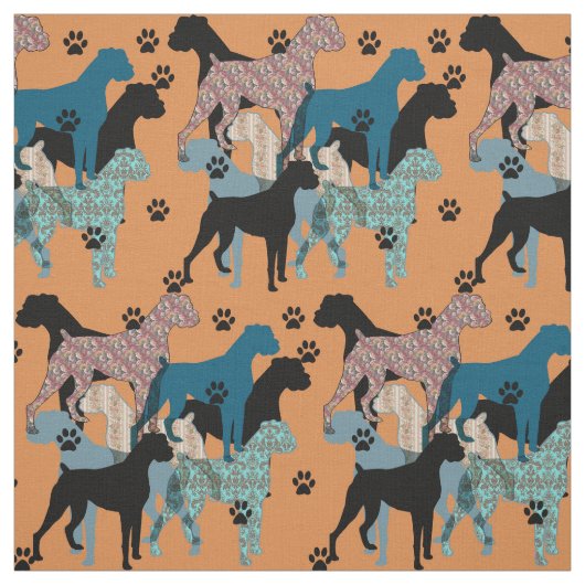 フローラボクサープリント ファブリック (見本)