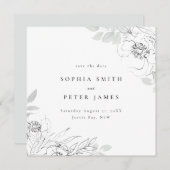 フローラボタニカルイラストレーション日付広場 招待状 (正面/裏面)