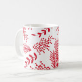 フローラボタニカルクリスマスホリデー コーヒーマグカップ (正面左)