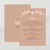 フローラボタニカルテラコッタ結婚の詳細 エンクロージャーカード (正面/裏面)