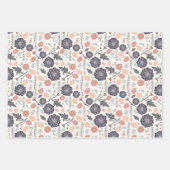 フローラボタニカルトリオデコップギフト ラッピングペーパーシート (正面3)