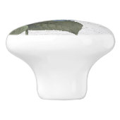 フローラボタニカルバタフライヴィンテージコテージアイボリー4 セラミックノブ (側面)