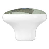 フローラボタニカルバタフライヴィンテージコテージセージ4 セラミックノブ (側面)