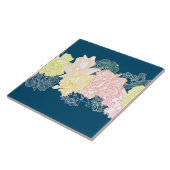 フローラボタニカルパターンホームリビング タイル (側面)