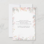 フローラボタニカルブライダルシャワーサンキュー サンキューカード (裏面)