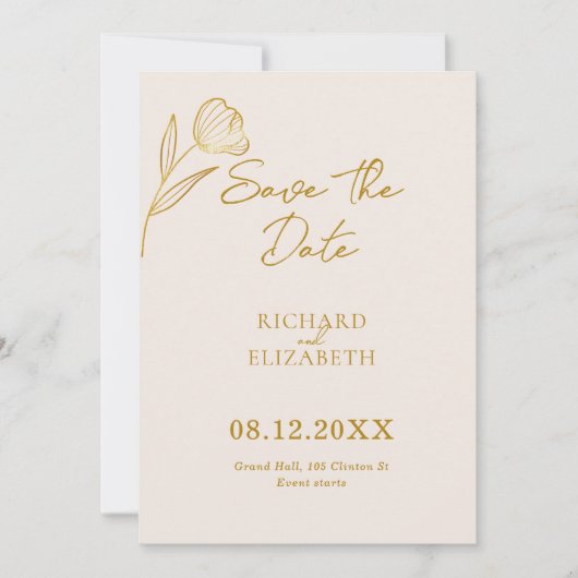 フローラボタニカルボミニマルホ結婚ズ セーブザデート (正面)