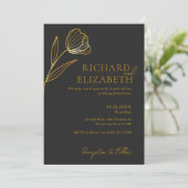 フローラボタニカルボミニマルホ結婚ズ 招待状 (スタンド正面)