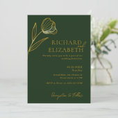 フローラボタニカルボミニマルホ結婚ズ 招待状 (スタンド正面)