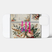 フローラボタニカルApple iPhone 13ケースエレガント- Wa Case-Mate iPhoneケース (裏面 (横))
