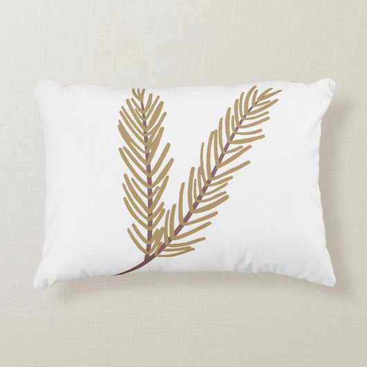 フローラボタニックイラストレー自然装飾用クッション アクセントクッション (正面)