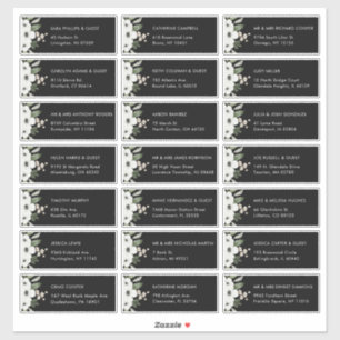 フローラボタニッ結婚クスゲスト住所 シール