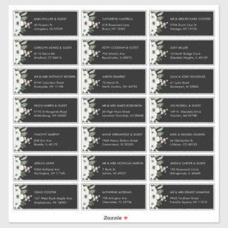 フローラボタニッ結婚クスゲスト住所 シール