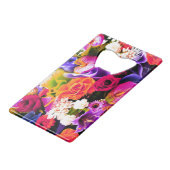 フローラボトルオープナーカラフルクレジットカードサイズ クレジットカード栓抜き (裏面アングル)