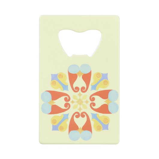 フローラボトルオープナー クレジットカード栓抜き (正面)