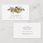 フローラボビーピンヘアサロン名刺 名刺 (正面/裏面)