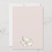フローラボホアーチエレファントカーフレベビーシャワー 招待状 (裏面)