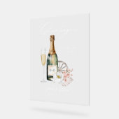 フローラボホウェスタンカントリーウェディングドリンクバーメニュー アクリルサイン (傾斜)