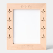 フローラボホエレガントミニマル新婚の写真 レーザー彫刻フレーム (正面)
