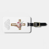 フローラボホクリスチャン十字宗教聖書聖句 ラゲッジタグ (正面横)