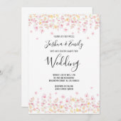 フローラボホサマーボヘミアン結婚式招待状 招待状 (正面/裏面)