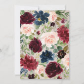 フローラボホテペシックアローズ部族ベビースシャワー 招待状 (裏面)