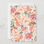 フローラボホテペシックアローズ部族ベビースシャワー 招待状 (裏面)