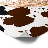 フローラボホハイランドカウズ誕生日ウェルカム ポスター (角)