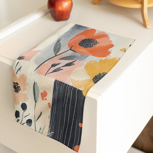 フローラボホパッチワーク キッチンタオル