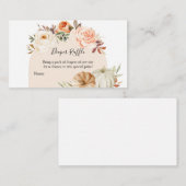 フローラボホパンプキンベビーシャワー – おむつラッフル エンクロージャーカード (正面/裏面)