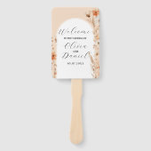 フローラボホピーチボヘミアンプログラム ハンドファン (正面)