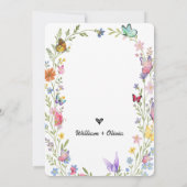 フローラボホファンシー何も愛結婚の 招待状 (裏面)