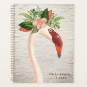 フローラボホフラミンゴホワイトブリックプランナー プランナー手帳 (正面)