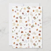 フローラボホベイビーシャワー招待状 招待状 (裏面)